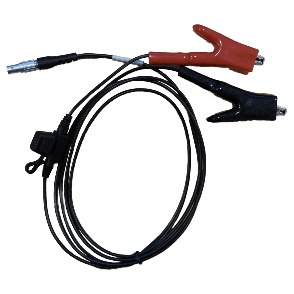 HangTon External Battery Power Cable For Hemisphere S631 / S321+ S321 GPS Receiver, 5 Pin To Alligator Clips