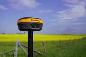 Hemisphere S631 in front of a conola field