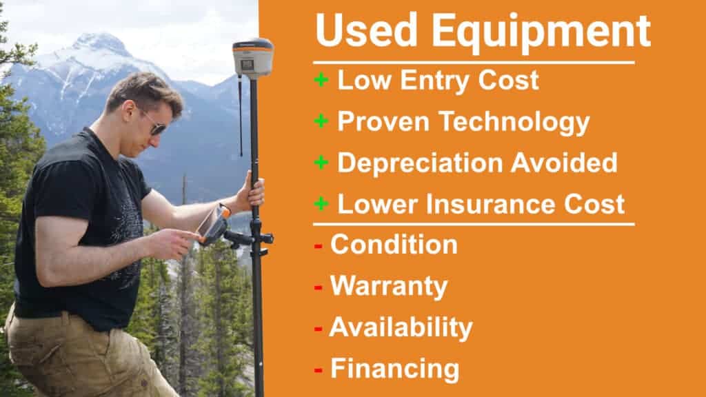 pros and cons of used gnss equipment for land surveying and positioning